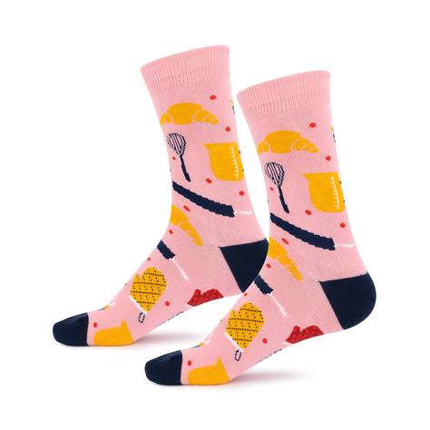 Chaussettes pour femmes SOXO pâtisserie maison, 2 paires