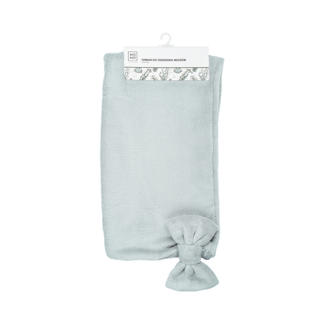 MOMO WAY turban de bain gris | serviette de bain