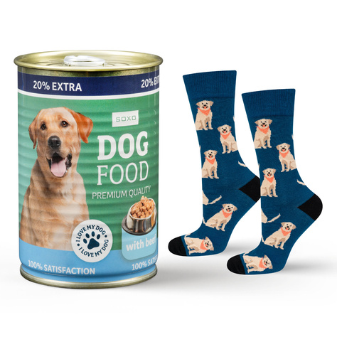 Chaussettes labrador en boîte pour hommes SOXO 