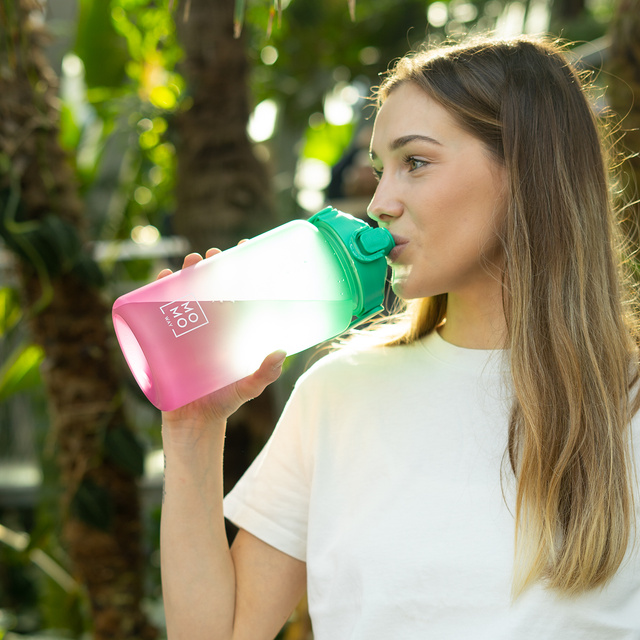 Bouteille d'eau 1,5L vert-rose | BPA free