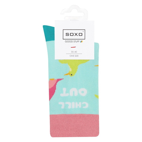 Lot de 2x chaussettes en coton coloré pour femmes SOXO GOOD STUFF