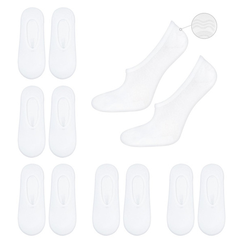 Lot de 6x chaussettes blanches SOXO pour hommes avec coton siliconé 