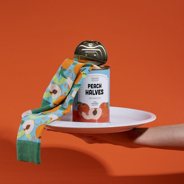 Chaussettes drôles SOXO GOOD STUFF pour femmes dans une boîte en cadeau