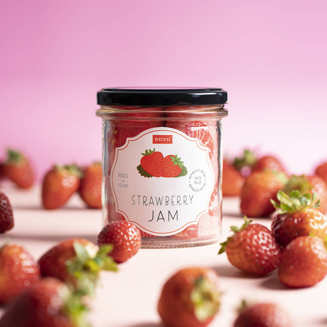 Chaussettes femme SOXO GOOD STUFF strawberry jam en pot