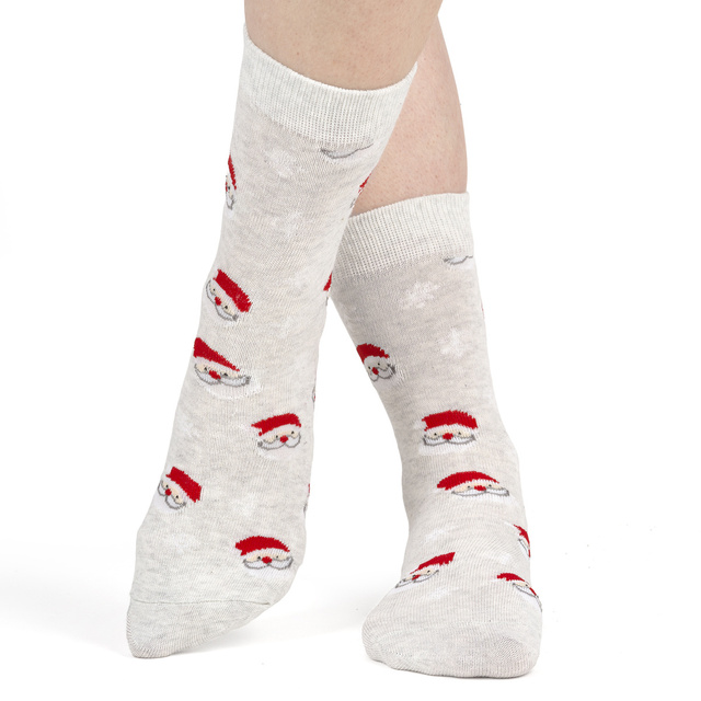 Set 4x chaussettes colorées pour femmes SOXO GOOD STUFF joyeux Noël cadeau chaussettes en coton