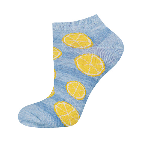 SOXO chaussettes colorées pour femmes coton non assorti citrons