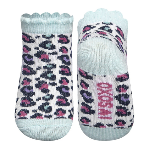 SOXO baby chaussettes blanches à imprimé léopard  