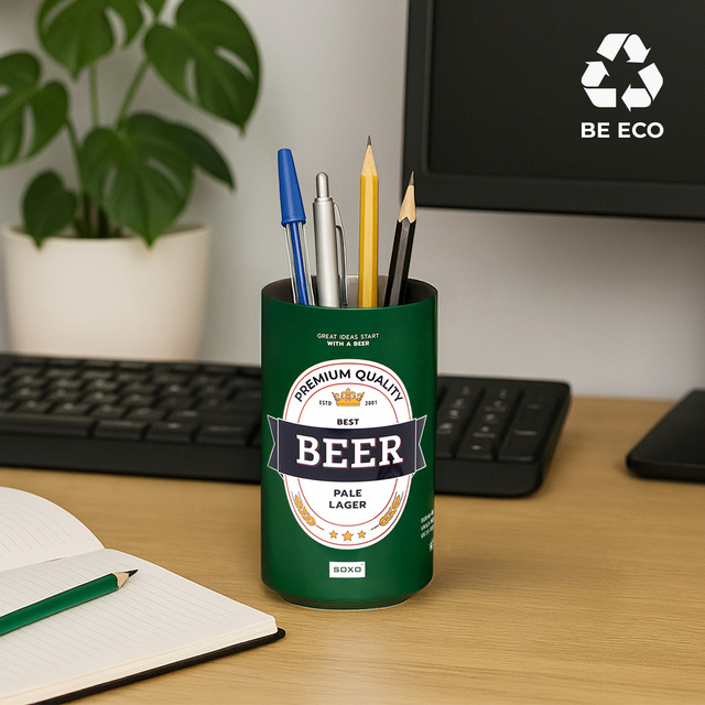 Chaussettes colorées pour hommes SOXO GOOD STUFF, bière brune amusante, fumées en canette