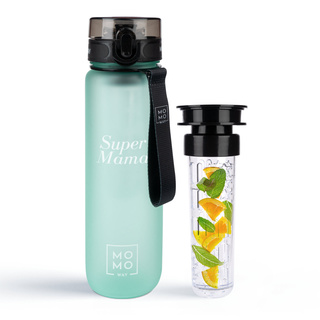 MOMO WAY Bouteille d'eau vert clair | idéale pour les voyages | BPA free | Tritan
