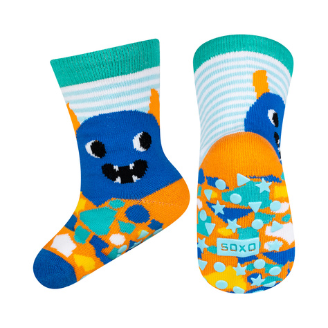 Lot de 3x chaussettes colorées SOXO pour enfants monstres