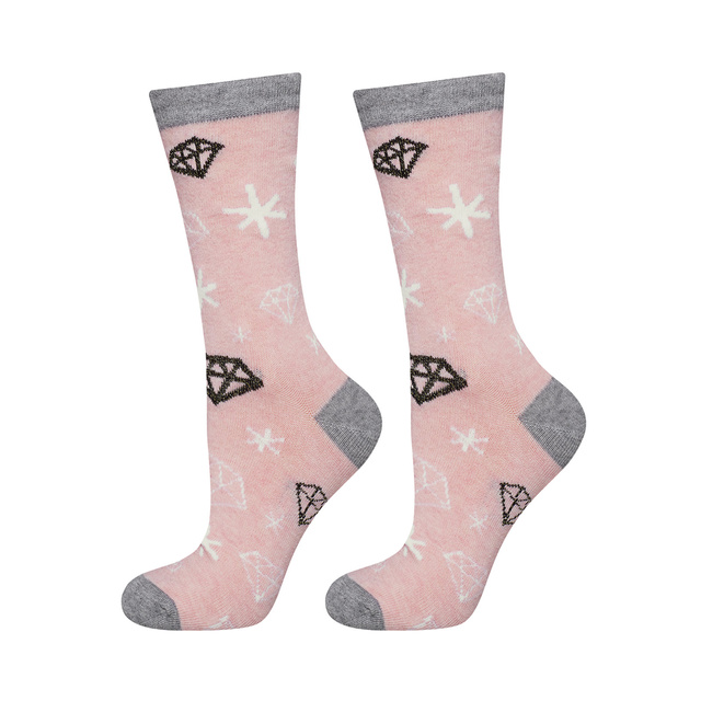 Chaussettes roses pour enfants SOXO GOOD STUFF diamants