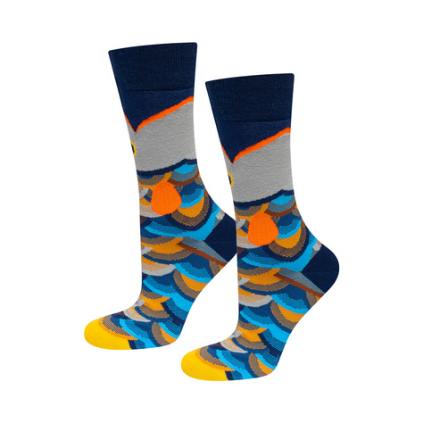 Chaussettes Hommes Colorées SOXO Atlas de Pêche - 4 Paires