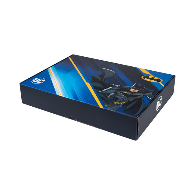 Lot de 1x chaussettes colorées SOXO Batman pour homme et 1x pantoufles Batman pour homme 