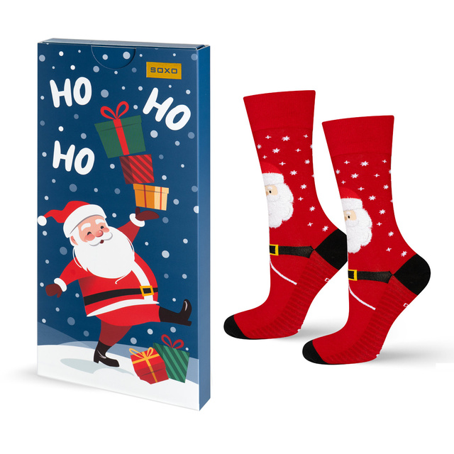 Chaussettes festives avec motif du Père Noël