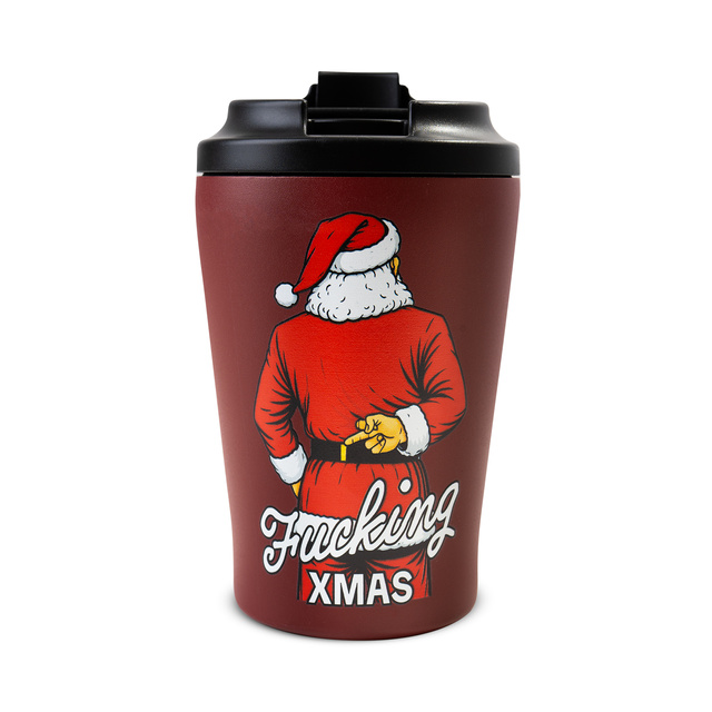Coffret Chaussettes Père Noël Coquin + Mug Isotherme