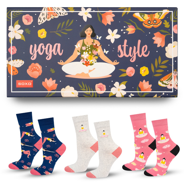 Paquet de 3 paires de chaussettes pour femmes SOXO Yoga