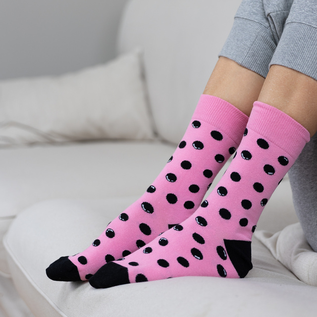 Chaussettes Bubble Tea roses de Soxo pour hommes - 2 paires