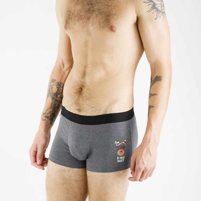 Coffret cadeau homme Soxo | 2x Chaussettes de Noël | 2x caleçons de Noël | cadeau pour le Père Noël | pour lui | Ensemble amusant