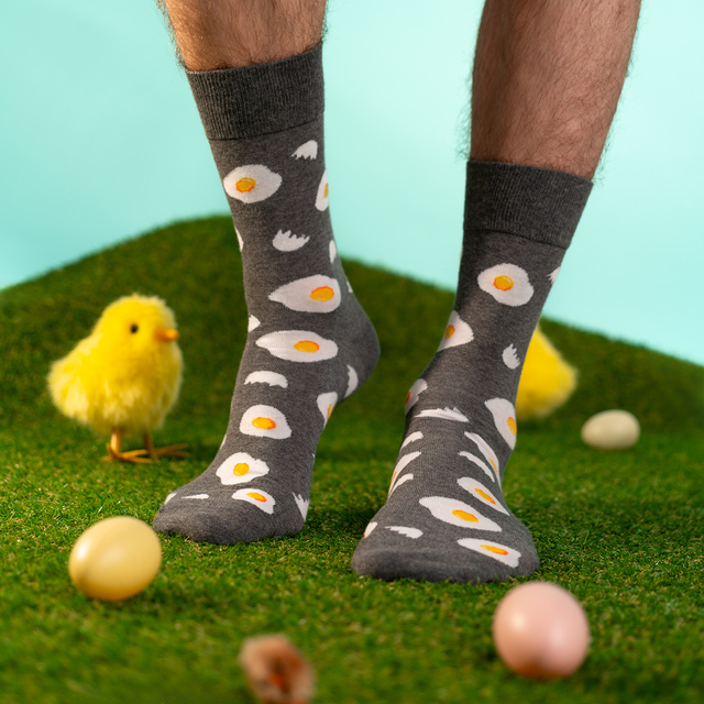 Pieds gaufrés colorés pour hommes SOXO - 3 paires