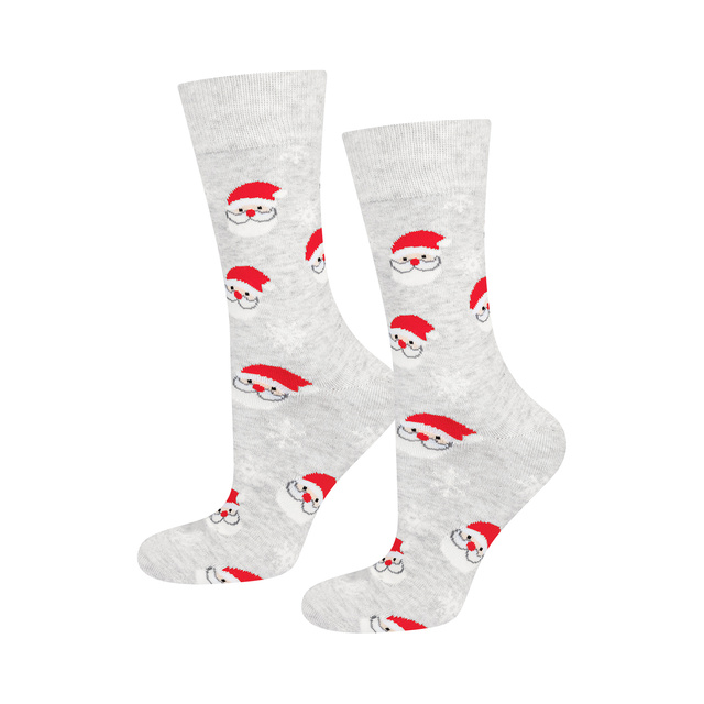 Set 4x chaussettes colorées pour hommes SOXO GOOD STUFF joyeux Noël cadeau chaussettes en coton