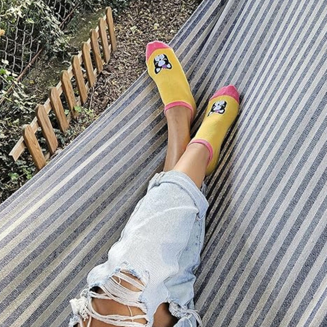 Lot de 5x chiens de pieds colorés pour dames SOXO