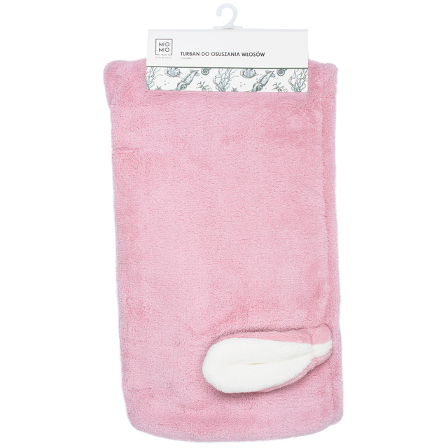 MOMO WAY serviette de bain turban lapin rose