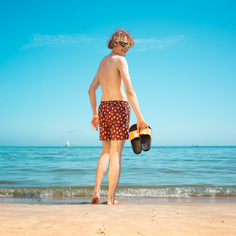 Tongs de plage SOXO Beer Premium pour femmes et hommes, idéales pour les vacances d'été et la piscine, en caoutchouc