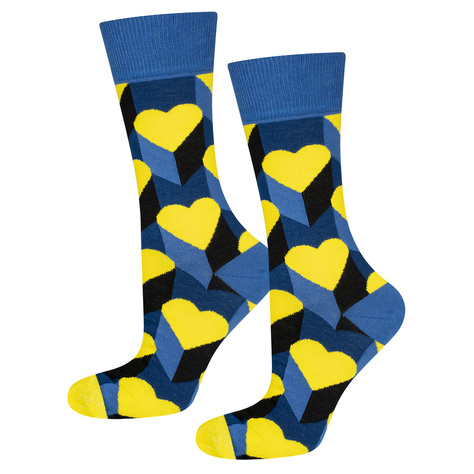 Chaussettes pour hommes SOXO free Ukraine - 100% du produit de la vente de ce modèle pour aider l'Ukraine