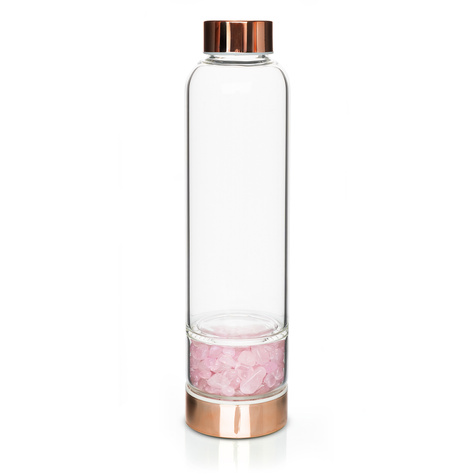 Bouteille d'eau en quartz rose 450mL 