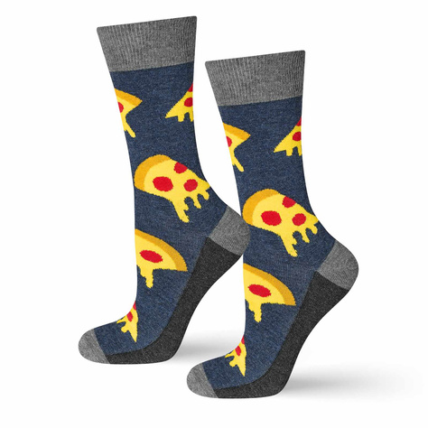 Chaussettes à pizza en coton coloré SOXO GOOD STUFF pour hommes