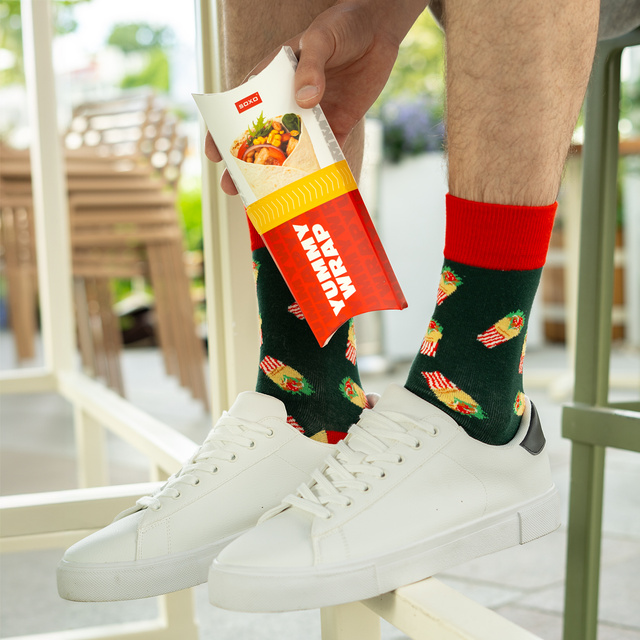 Chaussettes enveloppantes SOXO pour hommes en paquet de 2 paires