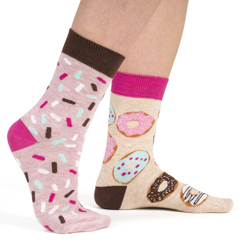 Lot de 5 chaussettes colorées pour femmes SOXO avec pizza