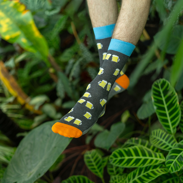 Set 4x SOXO GOOD STUFF chaussettes homme colorées drôle Pizza 