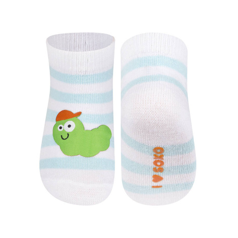 Chaussettes bébé colorées SOXO avec chenille