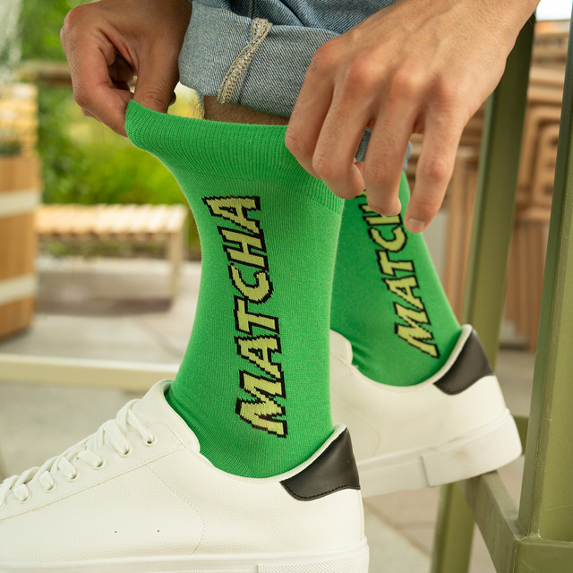 Chaussettes homme SOXO Matcha - 2 Paires
