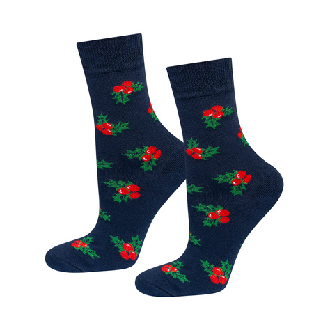 Chaussettes Femme SOXO Motifs de Noël en emballage - 3 paires