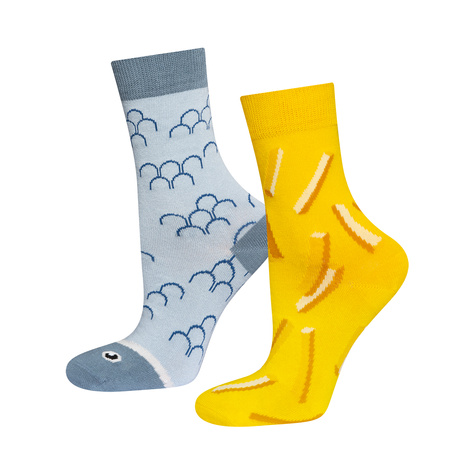 Chaussettes pour hommes Soxo fish and chips