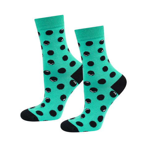 Chaussettes Bubble Tea turquoise de Soxo pour hommes - 2 paires