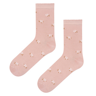 Chaussettes en Bambou à Motif Fleuri