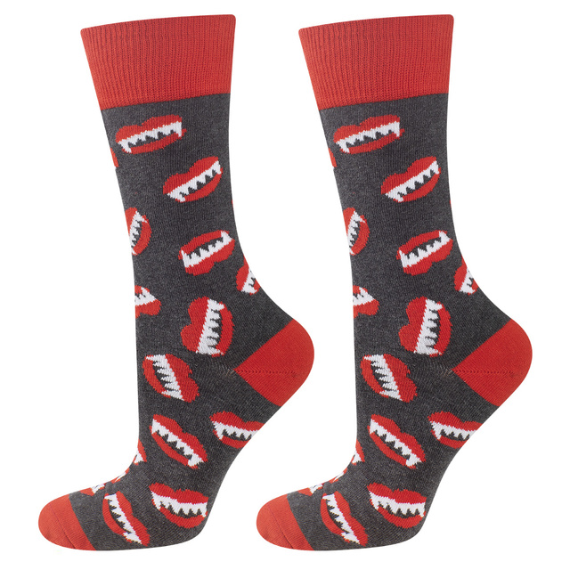 Chaussettes homme colorées SOXO GOOD STUFF, mâchoires bouche