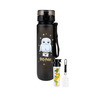Bouteille d'eau 1L noire | durable et pratique | Harry Potter