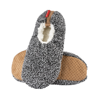 Chaussons SOXO SUPER SOFT avec semelle antidérapante et empiècements en PVC