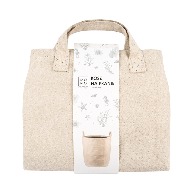 Panier à linge pliant Momo Way beige