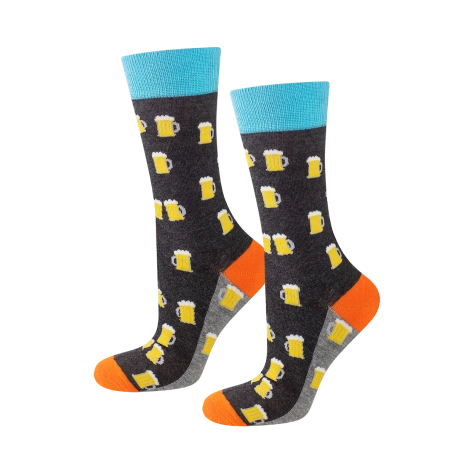 Lot de 4x chaussettes homme SOXO GOOD STUFF dans une boîte à pizza | cadeau original pour un homme