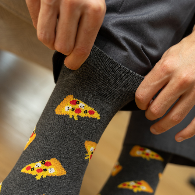 Chaussettes Love You More Than Pizza
