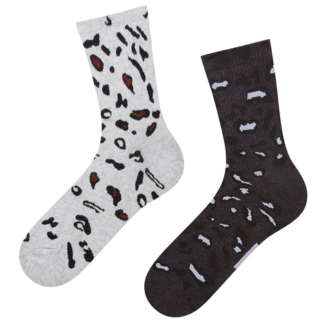 Chaussettes SOXO pour femmes avec panthère noire - pack de 2