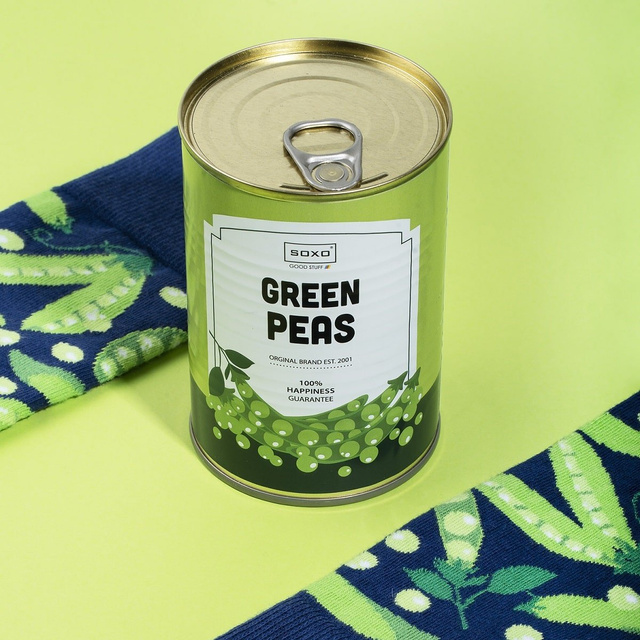 Chaussettes drôles SOXO GOOD STUFF - pois en boîte