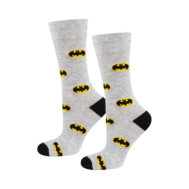 Lot de 1x chaussettes colorées SOXO Batman pour homme et 1x pantoufles Batman pour homme 