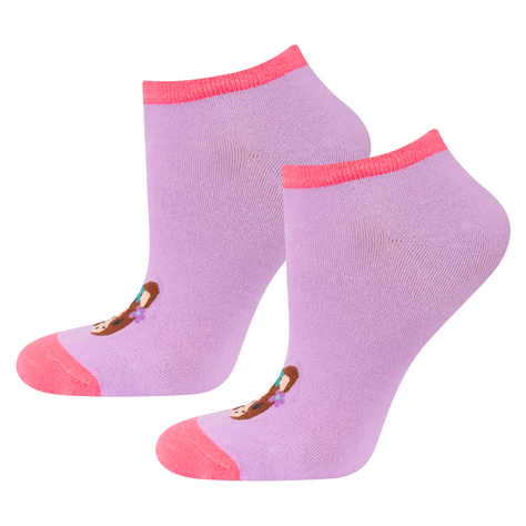 Lot de 5x chaussettes colorées pour dames SOXO chiens