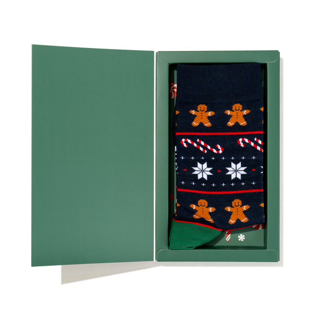 Chaussettes Bonhomme Pain d’Épices en Carte-Cadeau